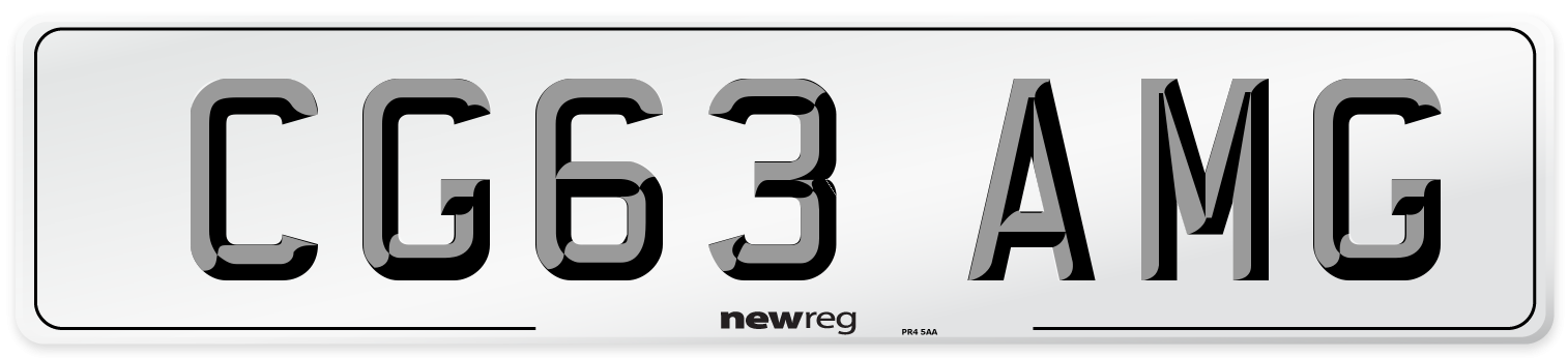 CG63 AMG Number Plate from New Reg